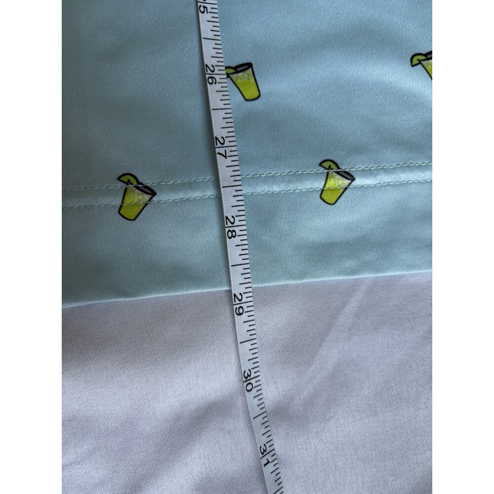 2 Deolax Polo Shirt Mens Large Cocktail Print Blue Golf Performance Stretch - Picture 9 of 16